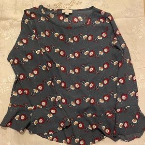 Loft floral blouse